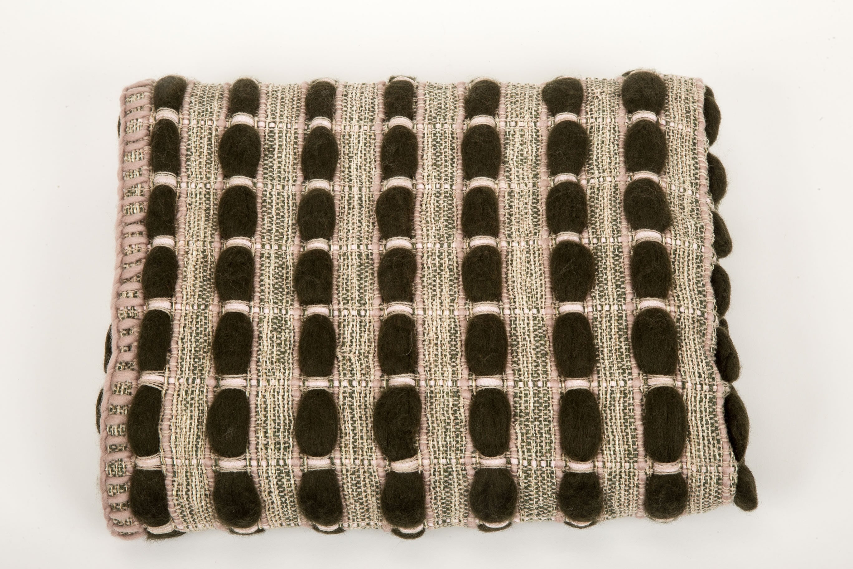 Brittany Throw | "Pebbles" | Evergreen & Natural