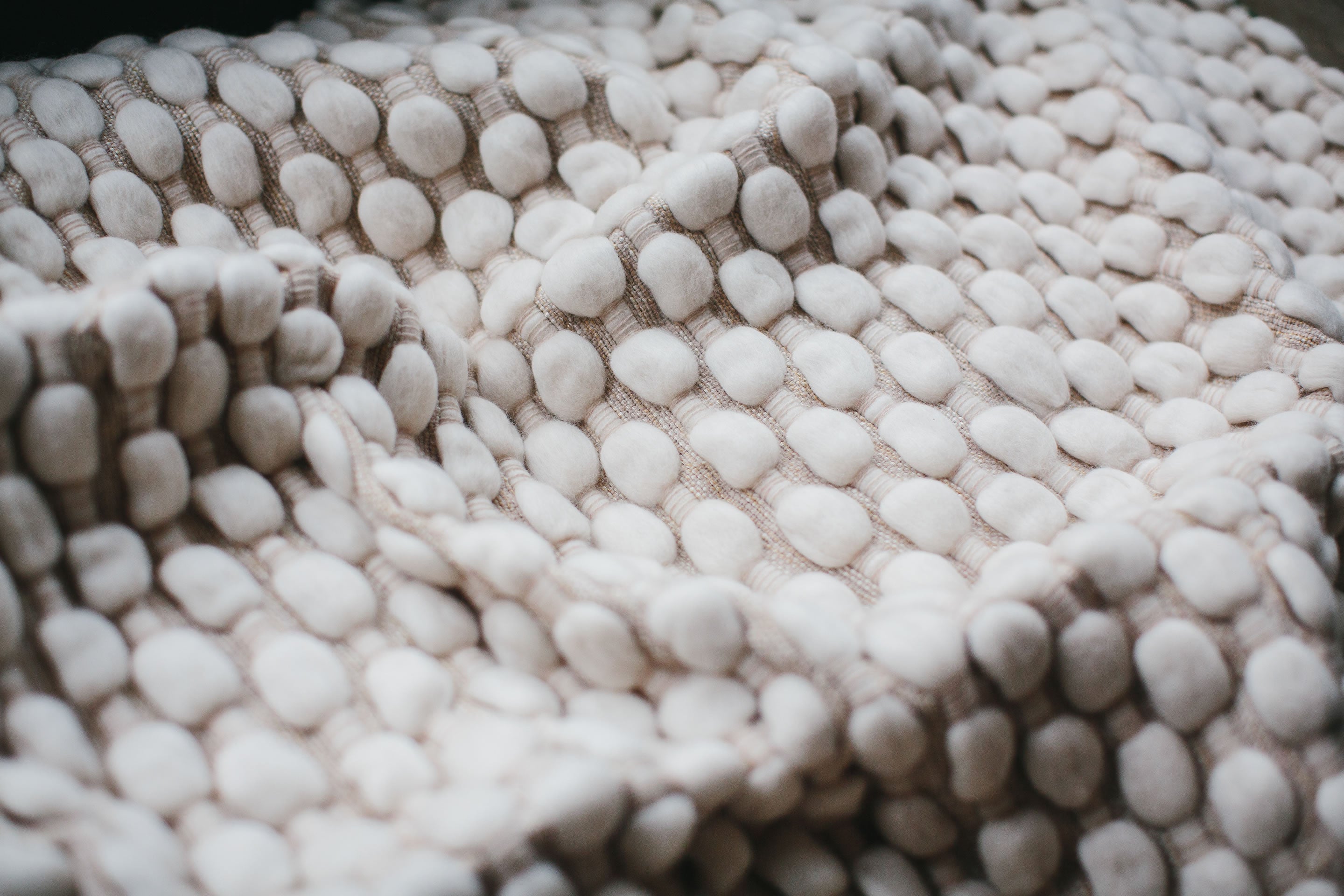 Brittany Throw | "Ripples" | Oyster & Natural