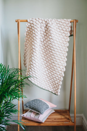 Brittany Throw | "Ripples" | Oyster & Natural