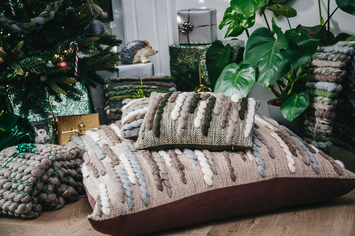 Forest Collection: 'Caterpillar' Floor Cushion