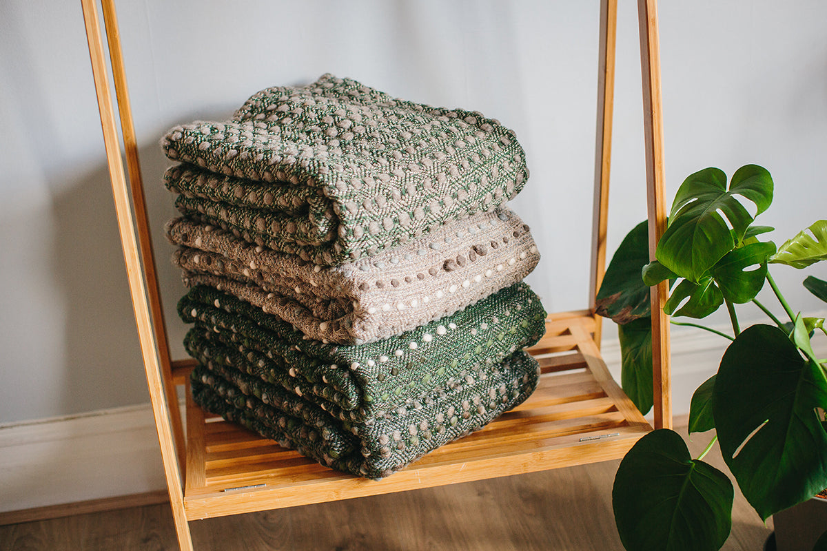 Forest Collection: 'Caterpillar' Throw