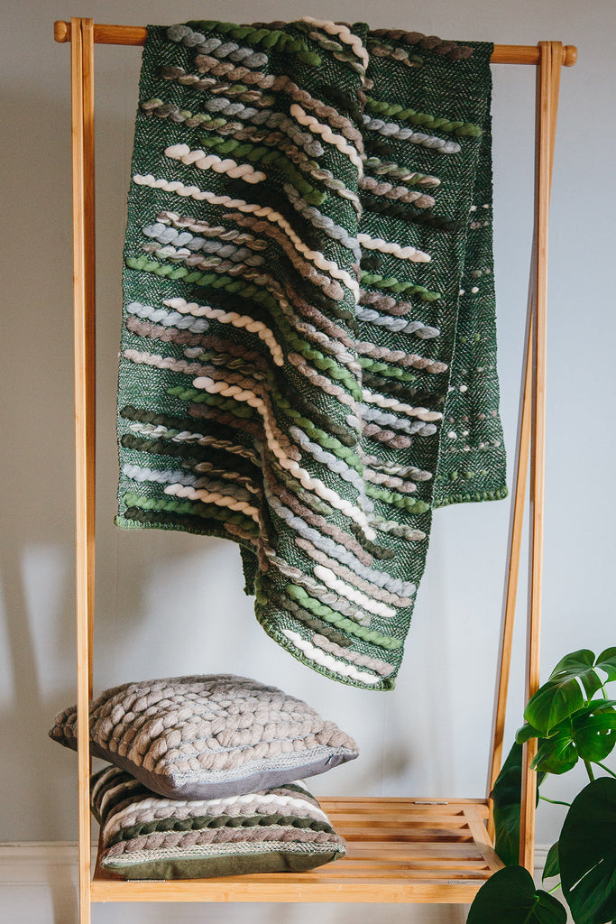 Forest Collection: 'Caterpillar' Throw
